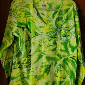 Vibrant Green Long Sleeve Top